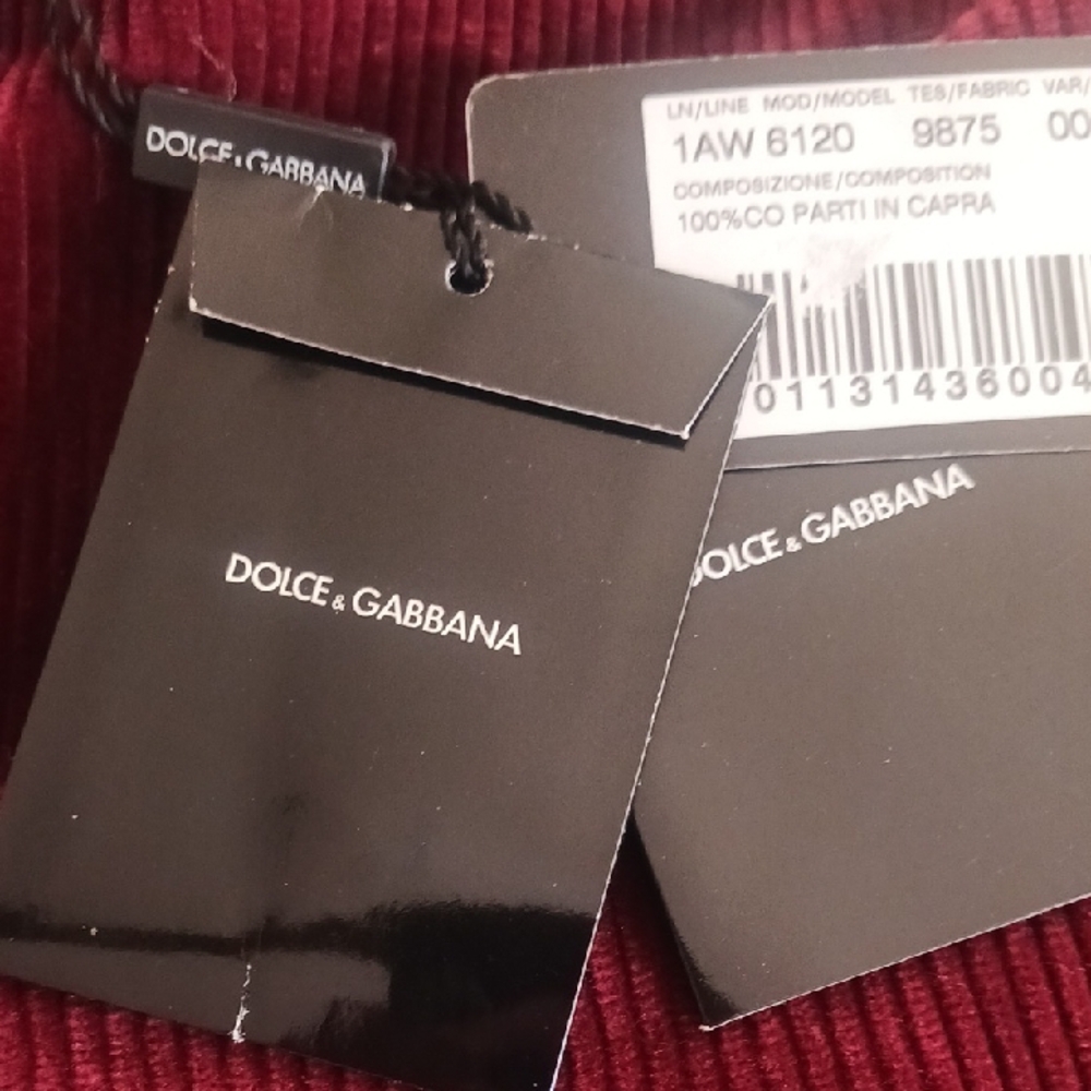 NWT Vintage 2001 DOLCE GABBANA Corduroy Pants 44 - Picture 2 of 5